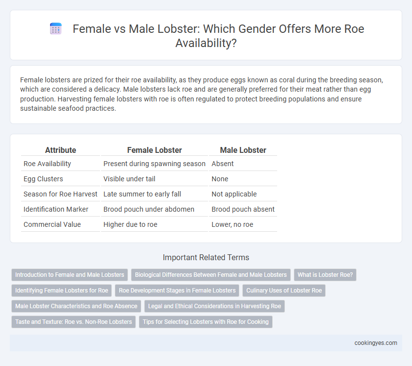 Female vs Male Lobster: Which Gender Offers More Roe Availability?