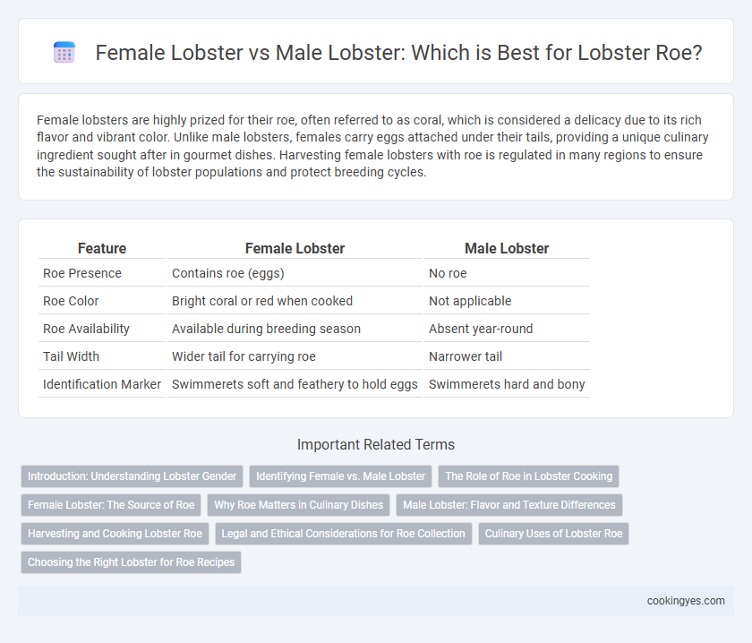 Female Lobster vs Male Lobster: Which is Best for Lobster Roe?