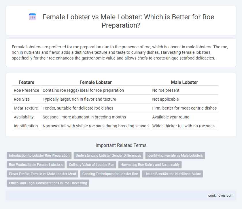 Female Lobster vs Male Lobster: Which is Better for Roe Preparation?