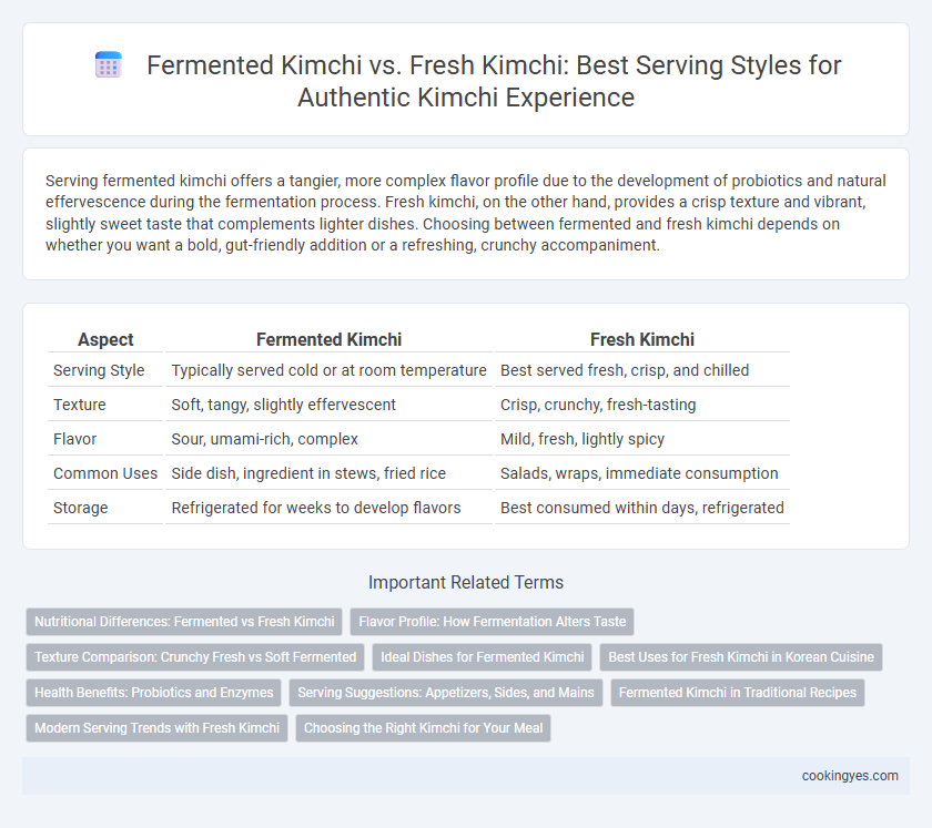 Fermented Kimchi vs. Fresh Kimchi: Best Serving Styles for Authentic Kimchi Experience