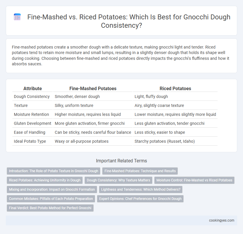Fine-Mashed vs. Riced Potatoes: Which Is Best for Gnocchi Dough Consistency?