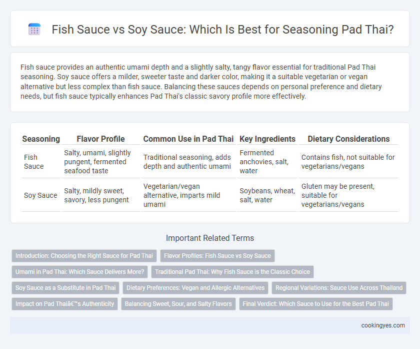 Fish Sauce vs Soy Sauce: Which Is Best for Seasoning Pad Thai?
