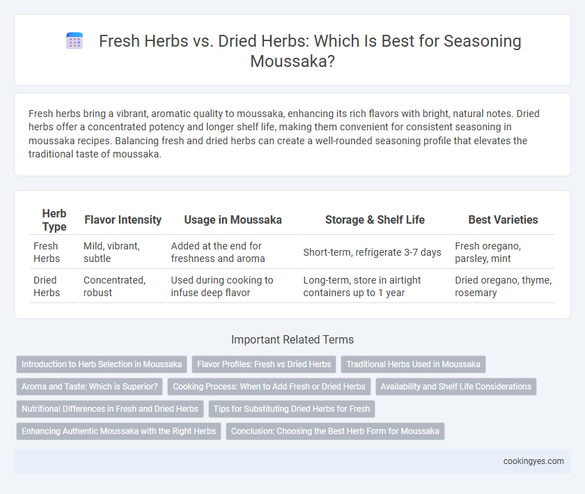 Fresh Herbs vs. Dried Herbs: Which Is Best for Seasoning Moussaka?