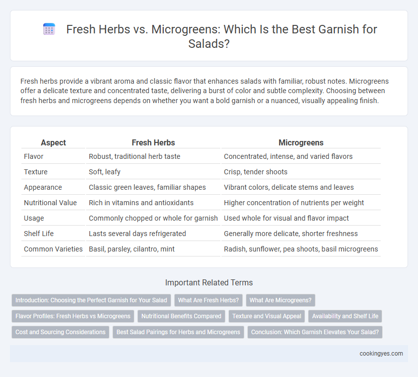 Fresh Herbs vs. Microgreens: Which Is the Best Garnish for Salads?