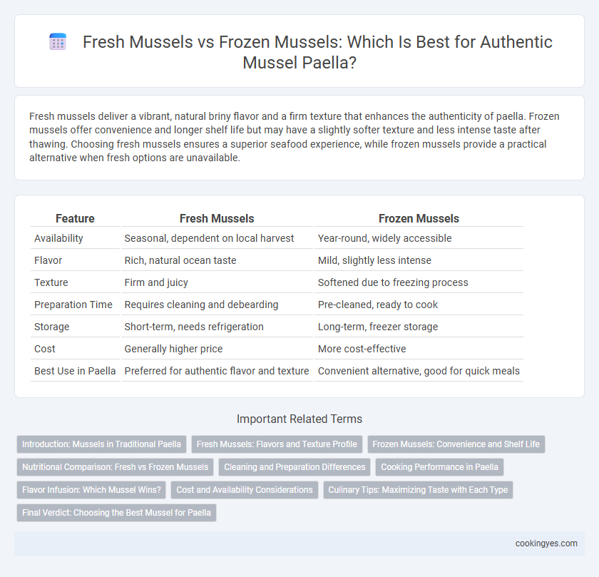 Fresh Mussels vs Frozen Mussels: Which Is Best for Authentic Mussel Paella?