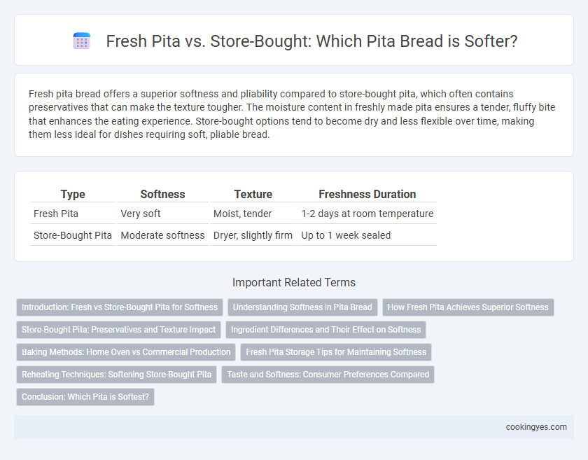 Fresh Pita vs. Store-Bought: Which Pita Bread is Softer?