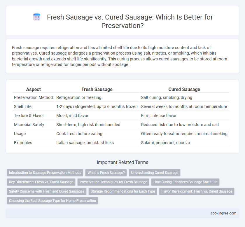 Fresh Sausage vs. Cured Sausage: Which Is Better for Preservation?