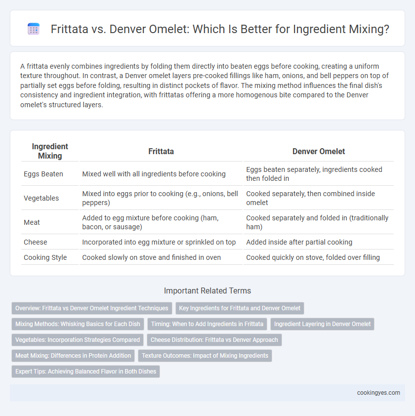 Frittata vs. Denver Omelet: Which Is Better for Ingredient Mixing?