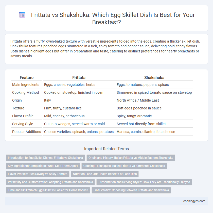 Frittata vs Shakshuka: Which Egg Skillet Dish Is Best for Your Breakfast?