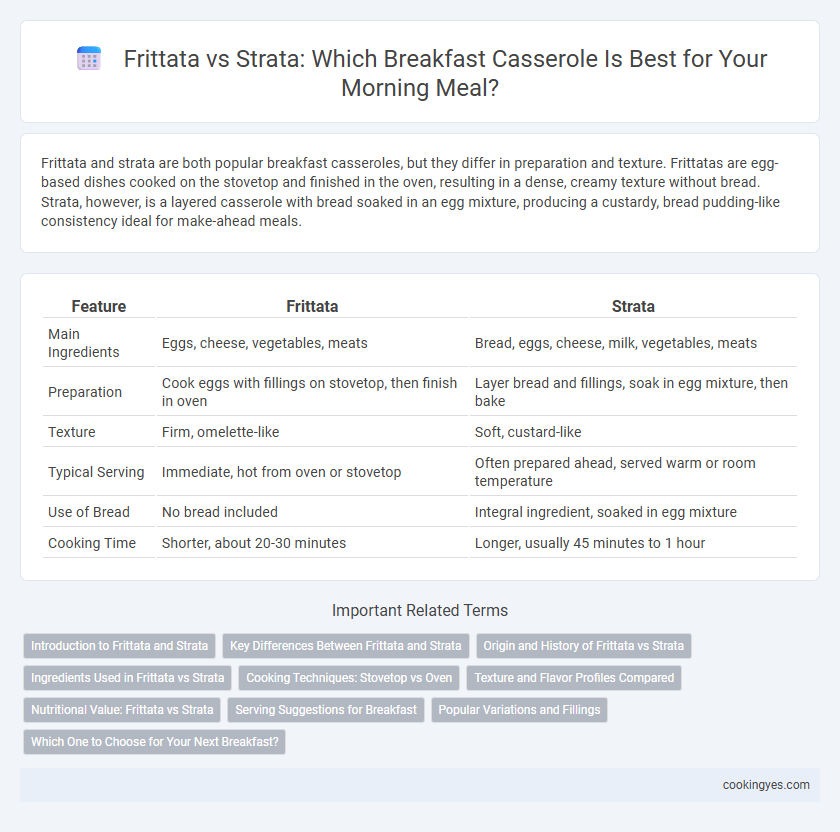 Frittata vs Strata: Which Breakfast Casserole Is Best for Your Morning Meal?