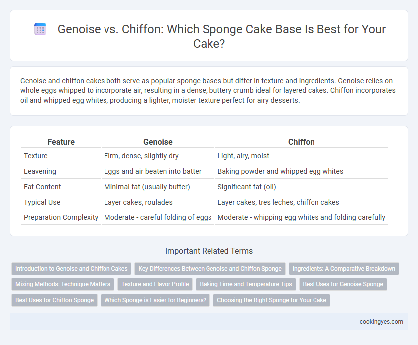 Genoise vs. Chiffon: Which Sponge Cake Base Is Best for Your Cake?