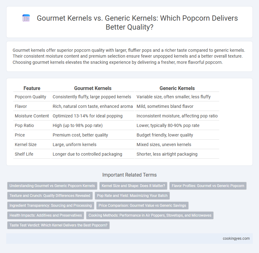 Gourmet Kernels vs. Generic Kernels: Which Popcorn Delivers Better Quality?
