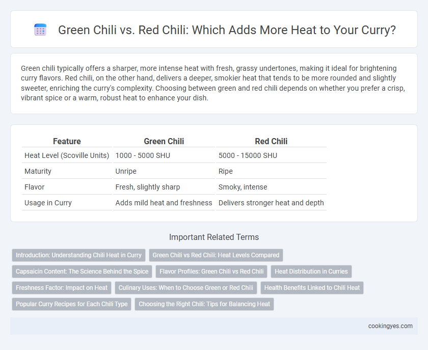 Green Chili vs. Red Chili: Which Adds More Heat to Your Curry?