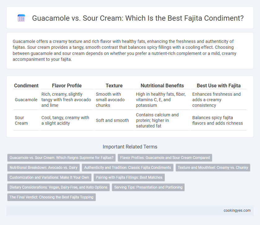 Guacamole vs. Sour Cream: Which Is the Best Fajita Condiment?
