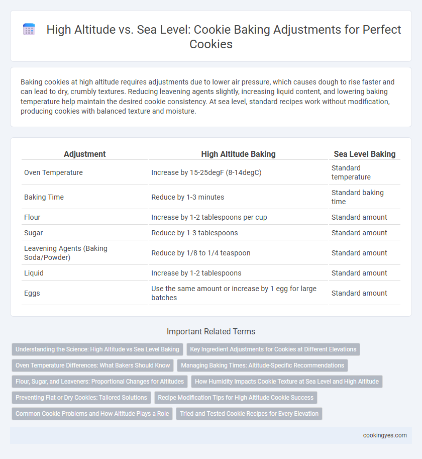 High Altitude vs. Sea Level: Cookie Baking Adjustments for Perfect Cookies