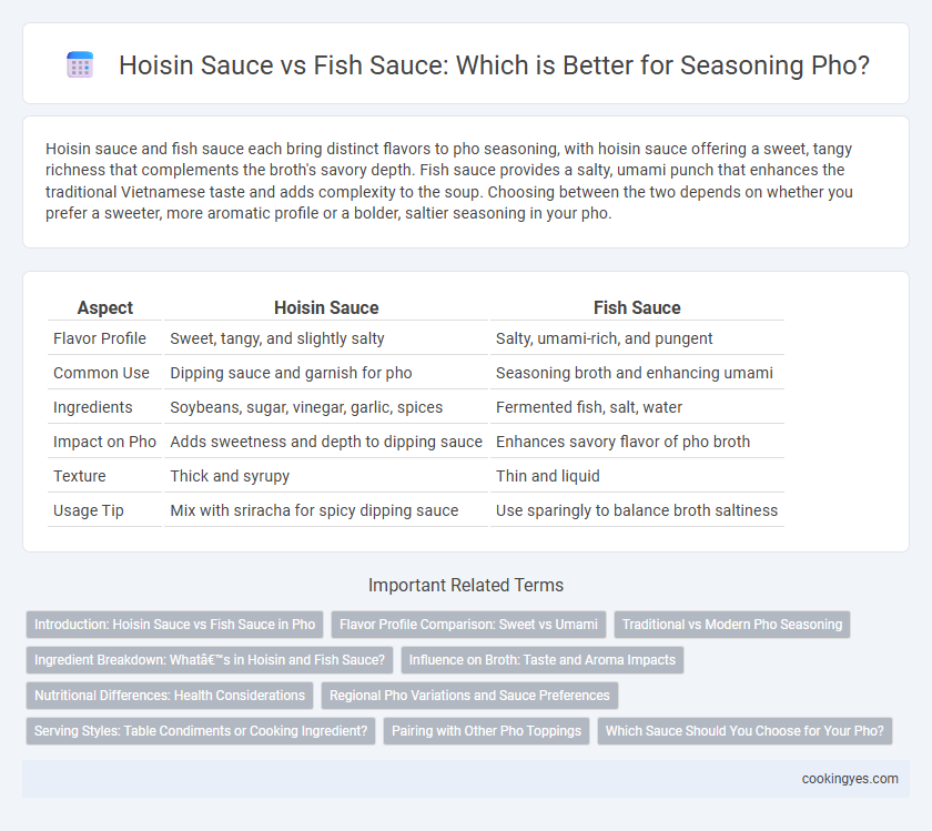 Hoisin Sauce vs Fish Sauce: Which is Better for Seasoning Pho?