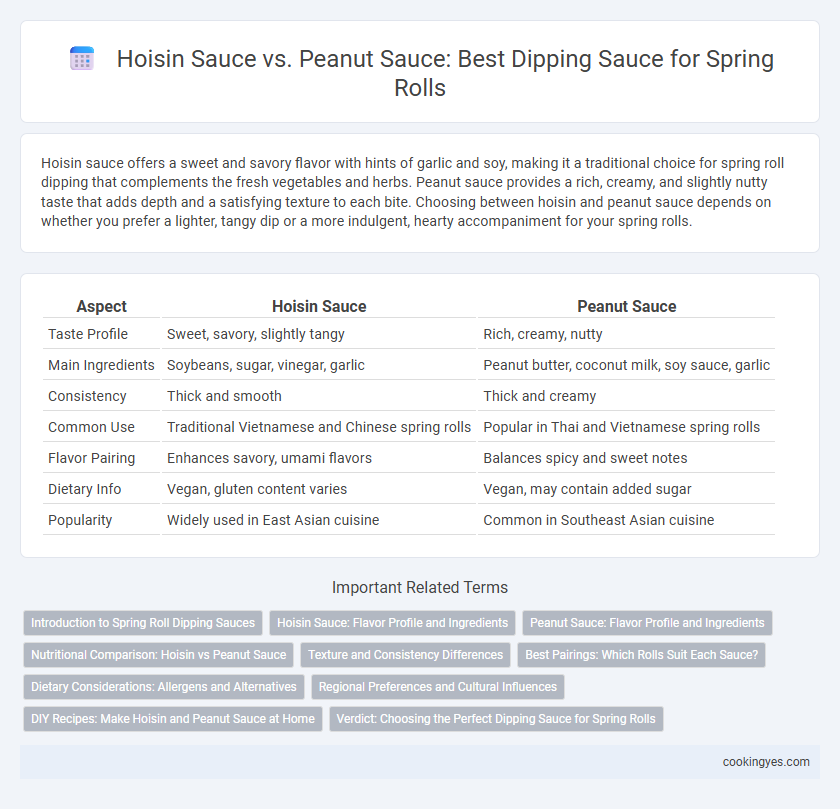 Hoisin Sauce vs. Peanut Sauce: Best Dipping Sauce for Spring Rolls