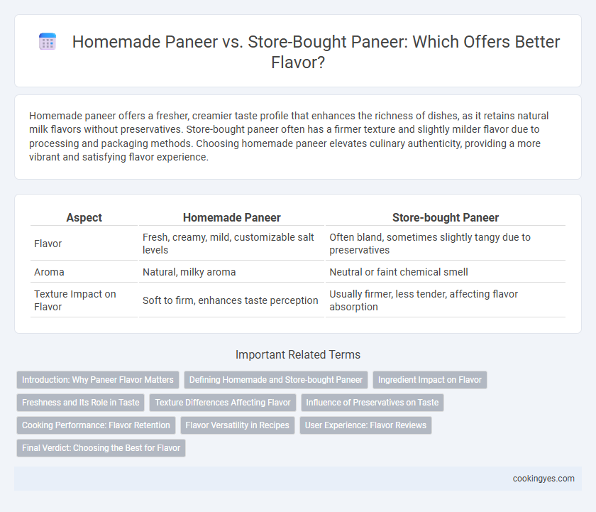 Homemade Paneer vs. Store-Bought Paneer: Which Offers Better Flavor?