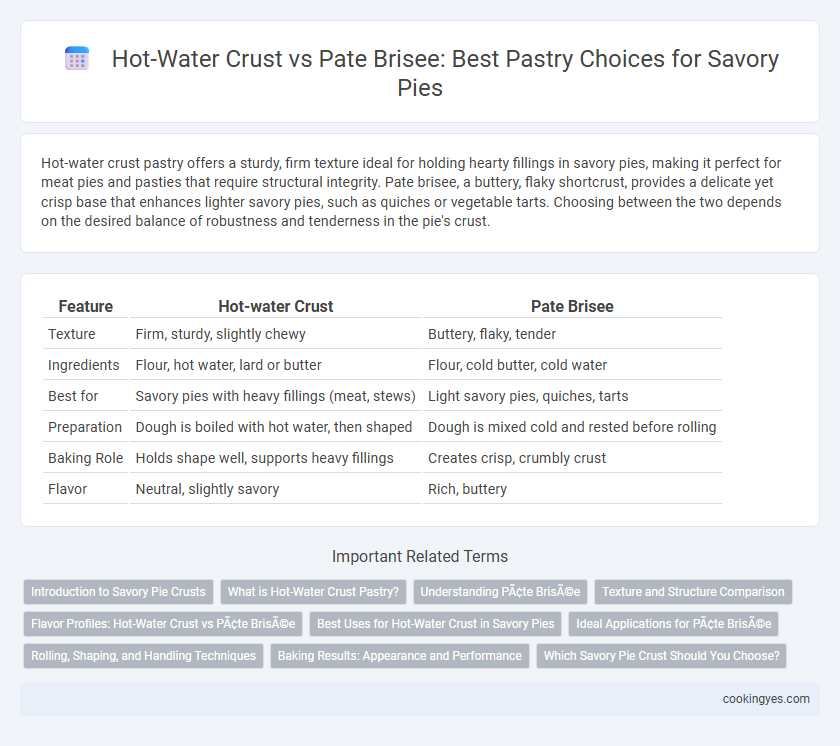 Hot-Water Crust vs Pate Brisee: Best Pastry Choices for Savory Pies