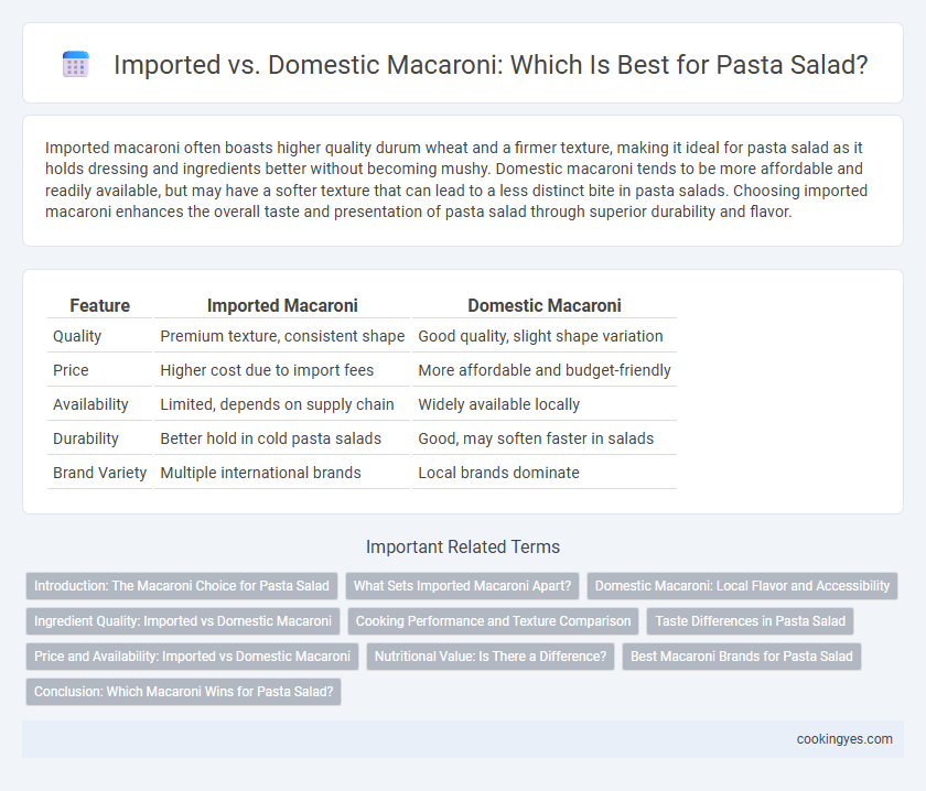 Imported vs. Domestic Macaroni: Which Is Best for Pasta Salad?
