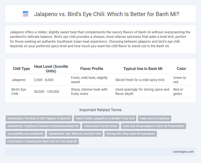 Jalapeno vs. Bird's Eye Chili: Which Is Better for Banh Mi?