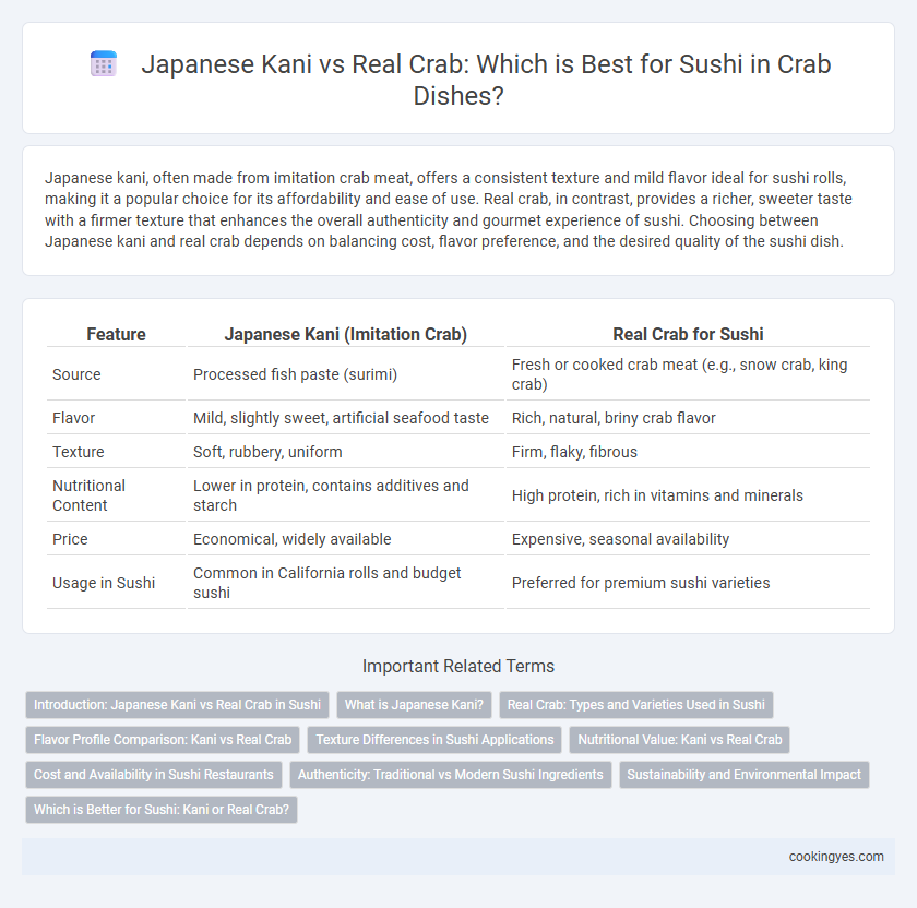 Japanese Kani vs Real Crab: Which is Best for Sushi in Crab Dishes?