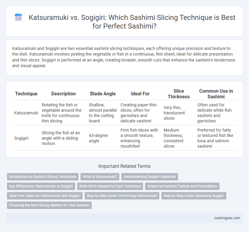 Katsuramuki vs. Sogigiri: Which Sashimi Slicing Technique is Best for Perfect Sashimi?