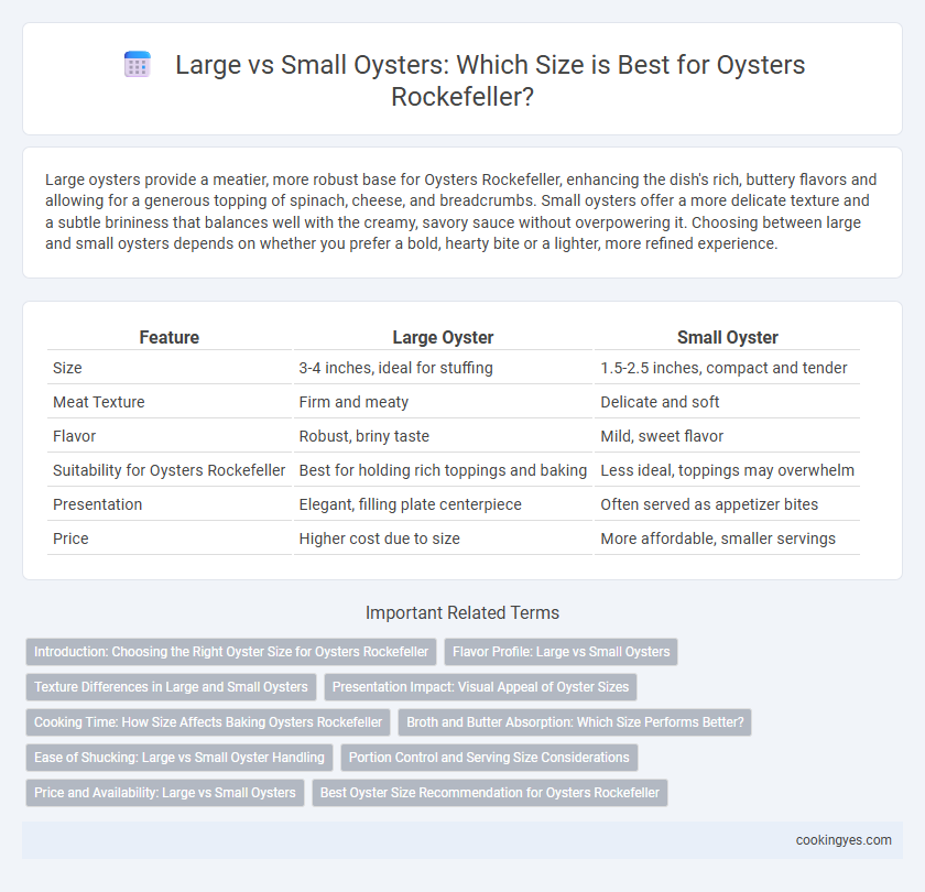 Large vs Small Oysters: Which Size is Best for Oysters Rockefeller?