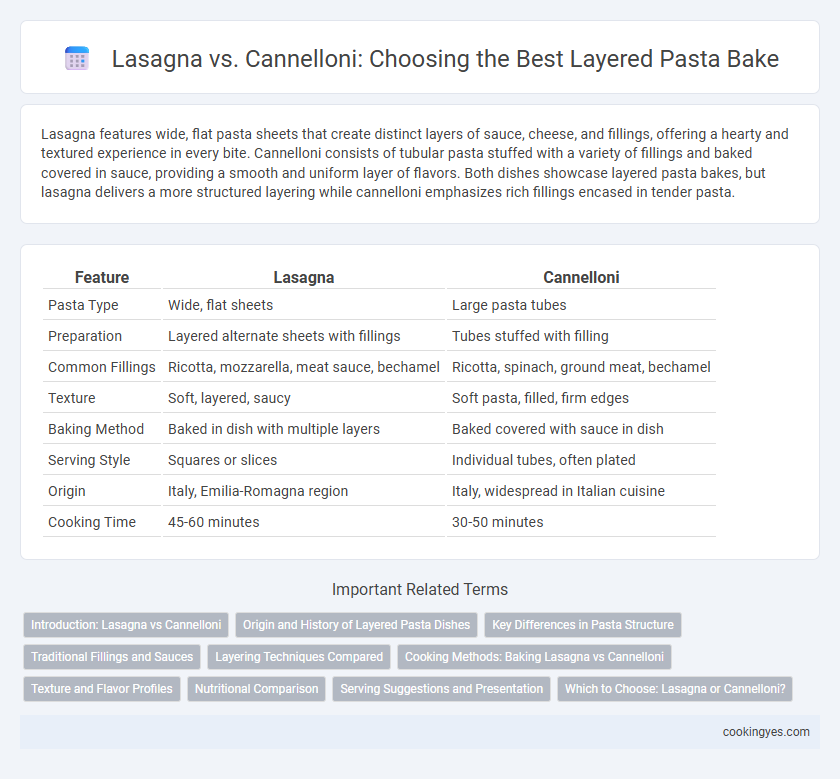 Lasagna vs. Cannelloni: Choosing the Best Layered Pasta Bake