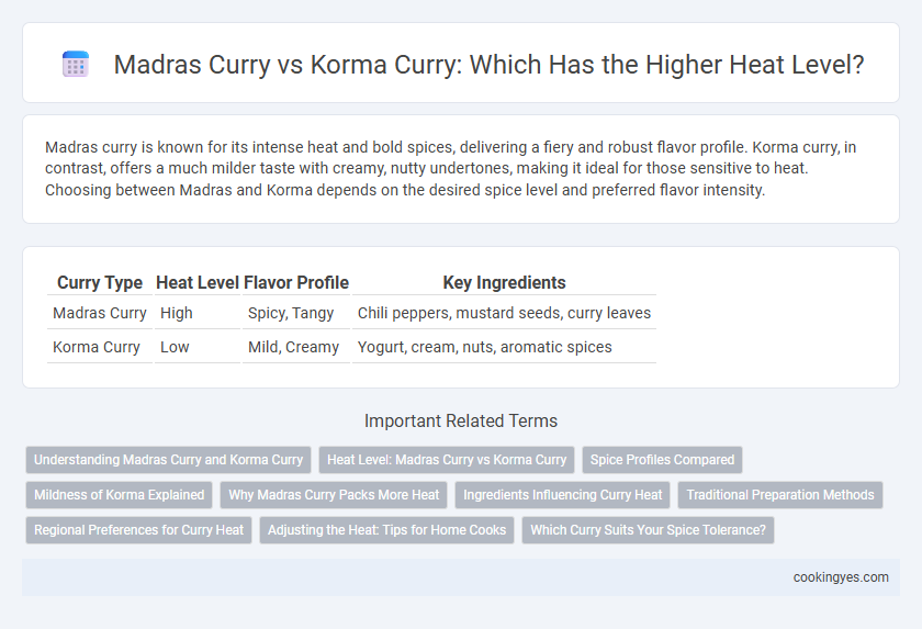 Madras Curry vs Korma Curry: Which Has the Higher Heat Level?
