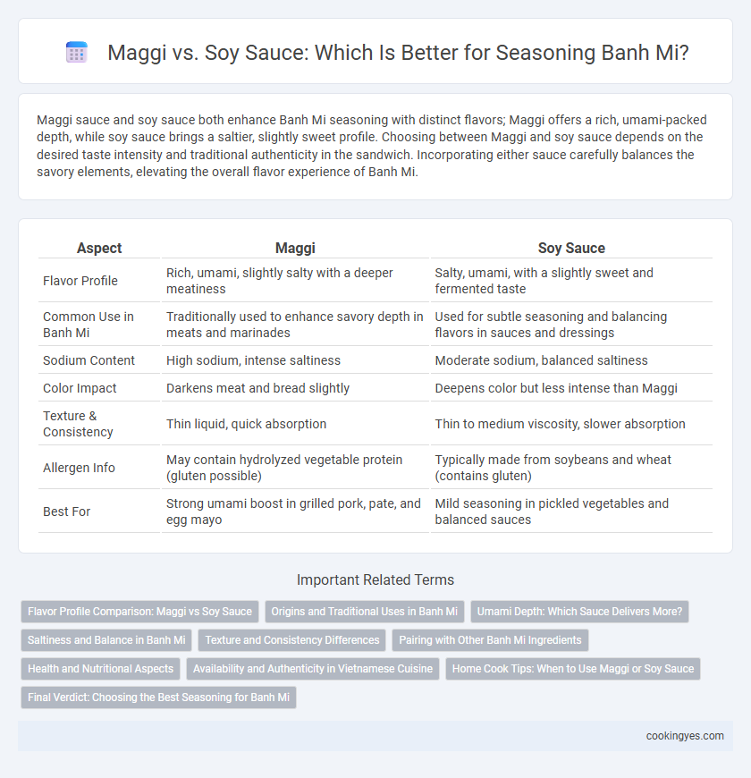 Maggi vs. Soy Sauce: Which Is Better for Seasoning Banh Mi?