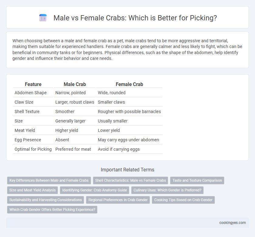 Male vs Female Crabs: Which is Better for Picking?