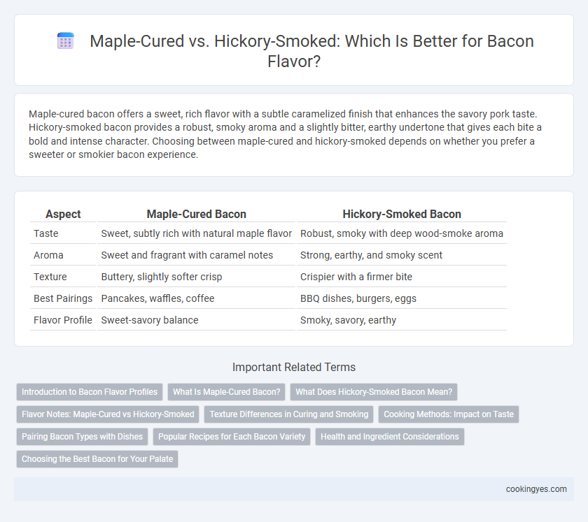 Maple-Cured vs. Hickory-Smoked: Which Is Better for Bacon Flavor?