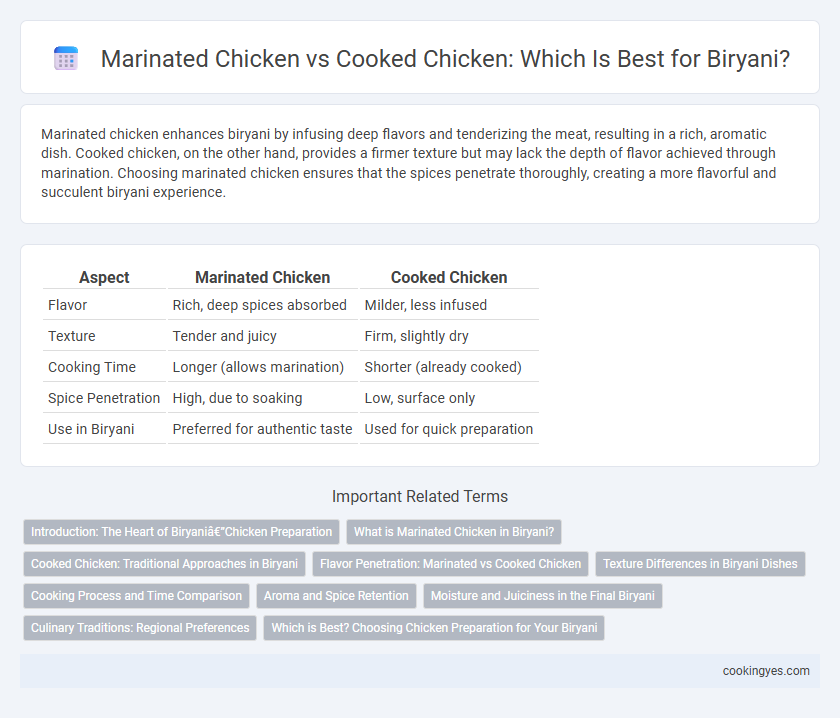 Marinated Chicken vs Cooked Chicken: Which Is Best for Biryani?