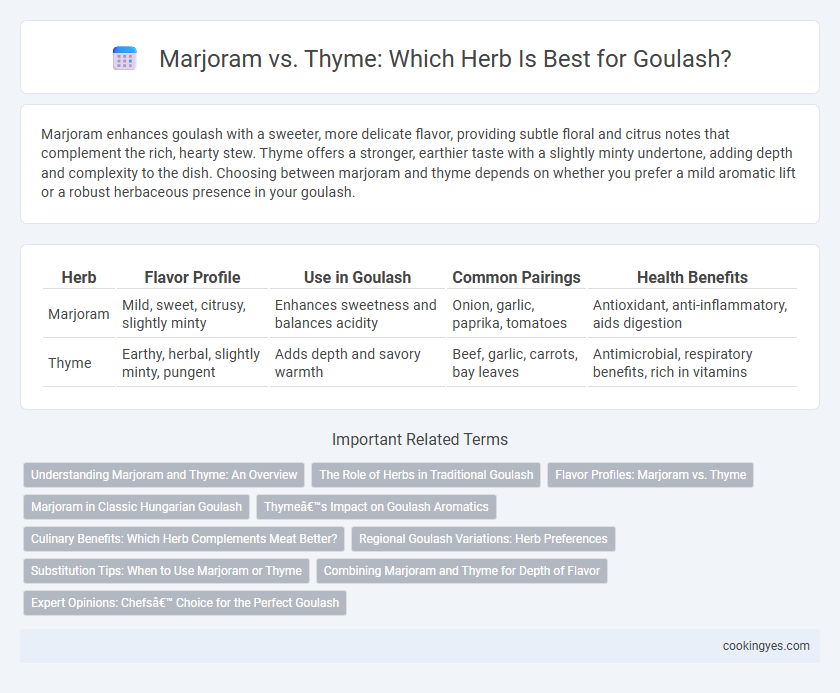 Marjoram vs. Thyme: Which Herb Is Best for Goulash?