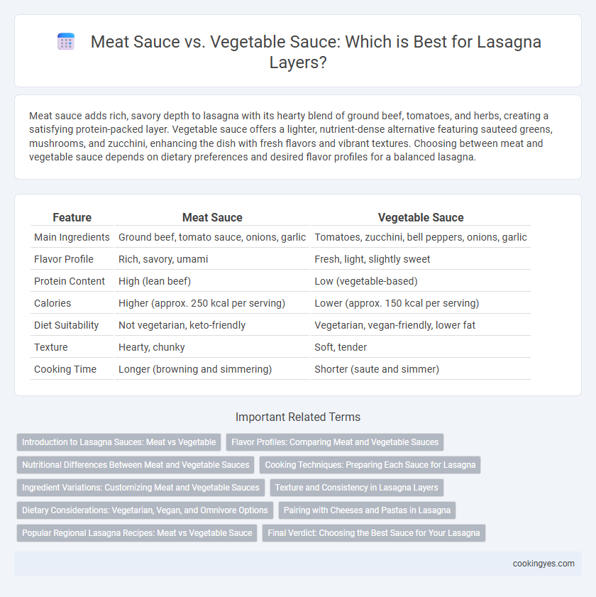 Meat Sauce vs. Vegetable Sauce: Which is Best for Lasagna Layers?