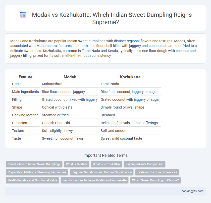 Modak vs Kozhukatta: Which Indian Sweet Dumpling Reigns Supreme?