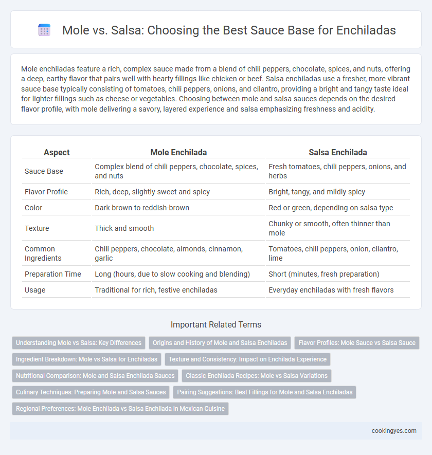 Mole vs. Salsa: Choosing the Best Sauce Base for Enchiladas