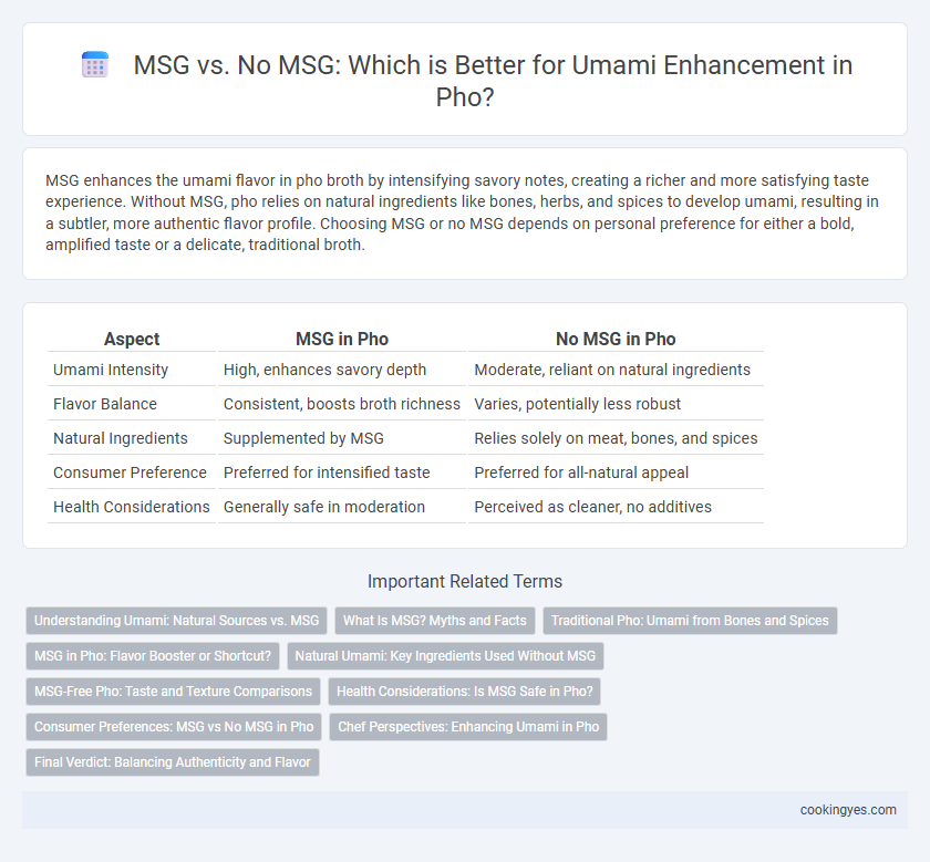 MSG vs. No MSG: Which is Better for Umami Enhancement in Pho?