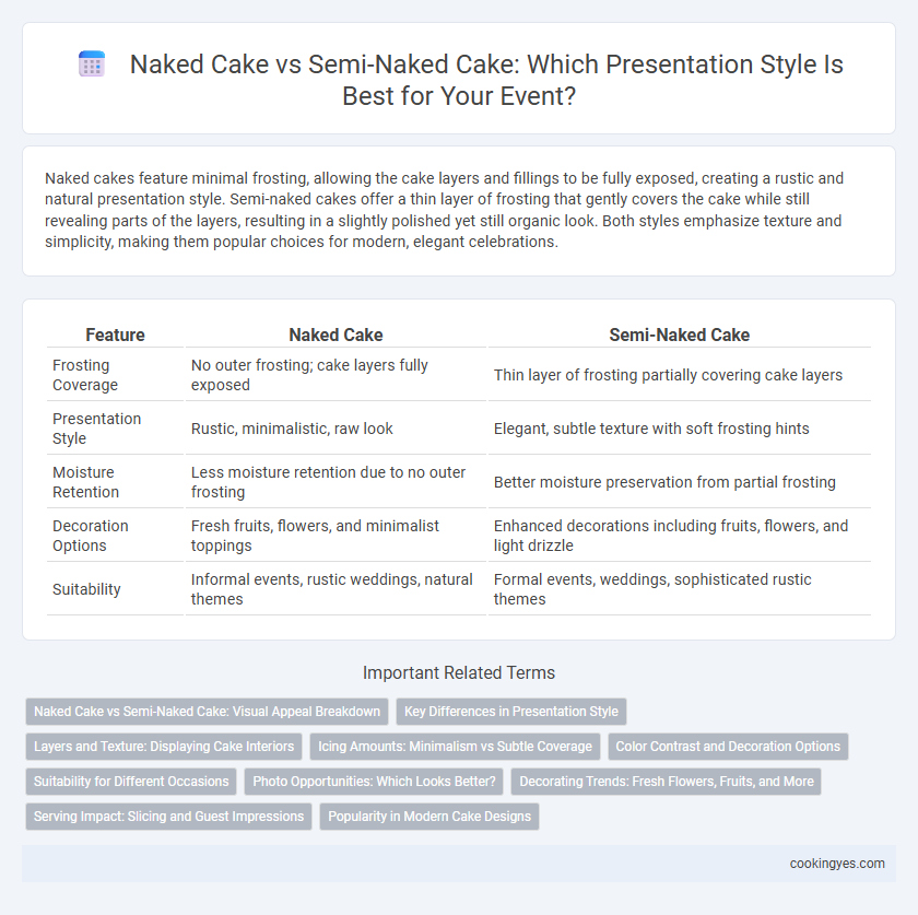 Naked Cake vs Semi-Naked Cake: Which Presentation Style Is Best for Your Event?