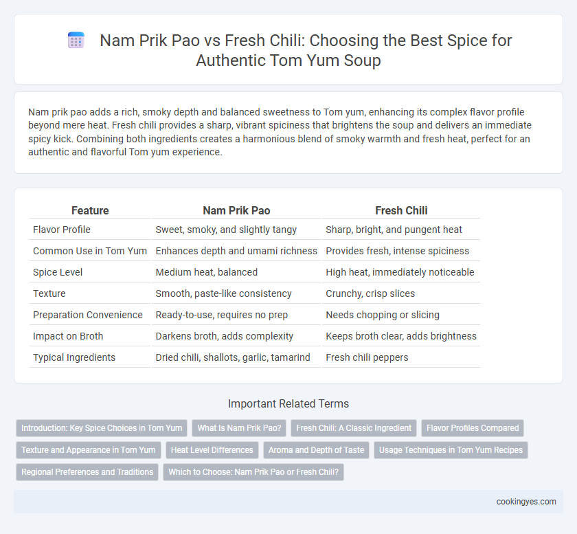 Nam Prik Pao vs Fresh Chili: Choosing the Best Spice for Authentic Tom Yum Soup
