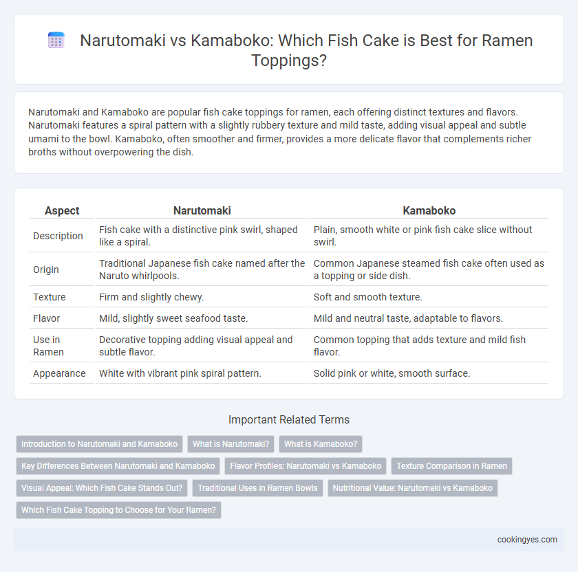 Narutomaki vs Kamaboko: Which Fish Cake is Best for Ramen Toppings?