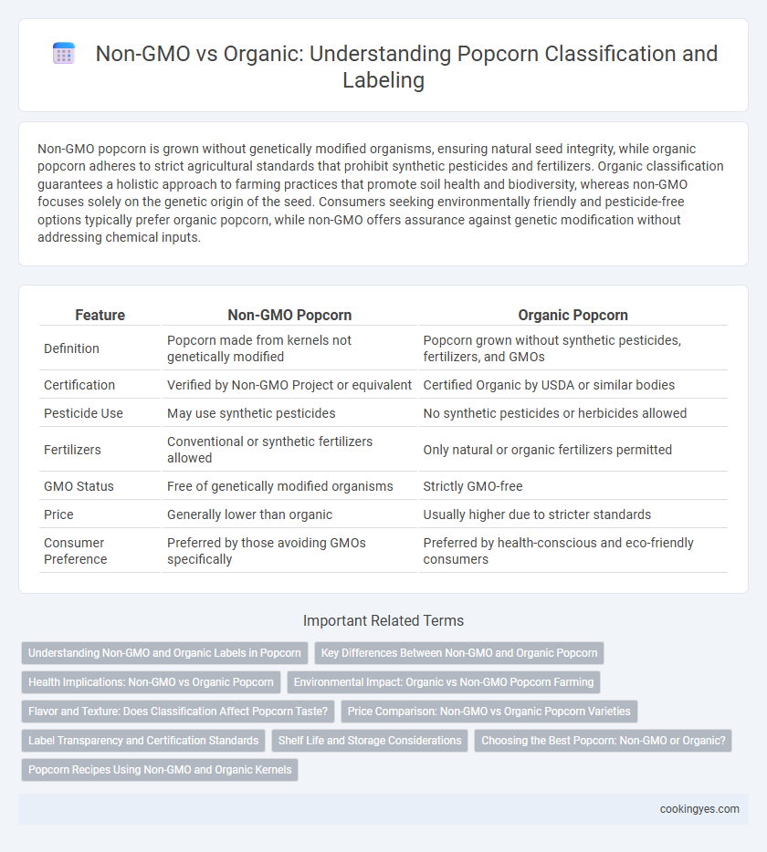 Non-GMO vs Organic: Understanding Popcorn Classification and Labeling