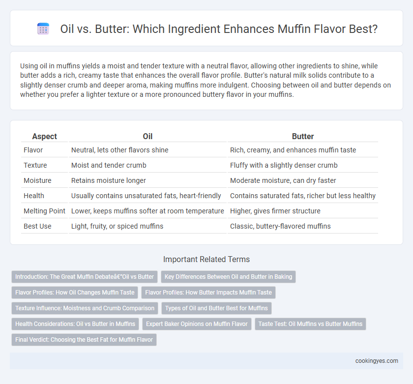 Oil vs. Butter: Which Ingredient Enhances Muffin Flavor Best?