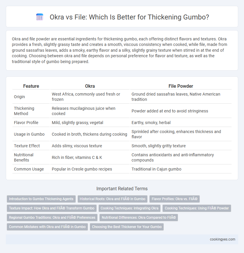 Okra vs File: Which Is Better for Thickening Gumbo?