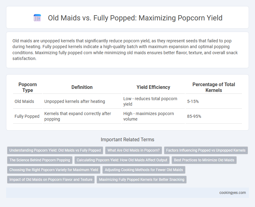 Old Maids vs. Fully Popped: Maximizing Popcorn Yield