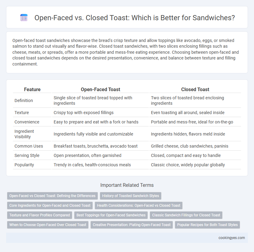 Open-Faced vs. Closed Toast: Which is Better for Sandwiches?