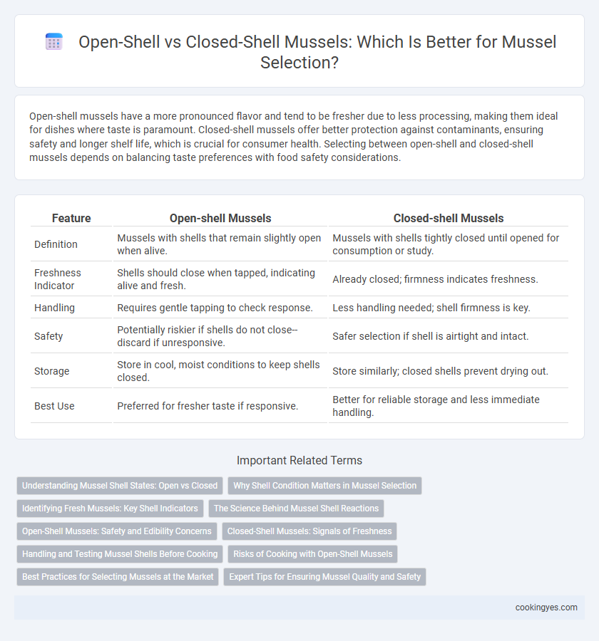 Open-Shell vs Closed-Shell Mussels: Which Is Better for Mussel Selection?