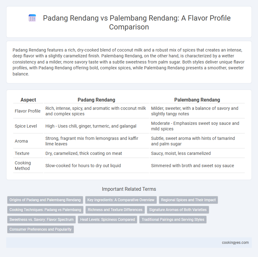 Padang Rendang vs Palembang Rendang: A Flavor Profile Comparison