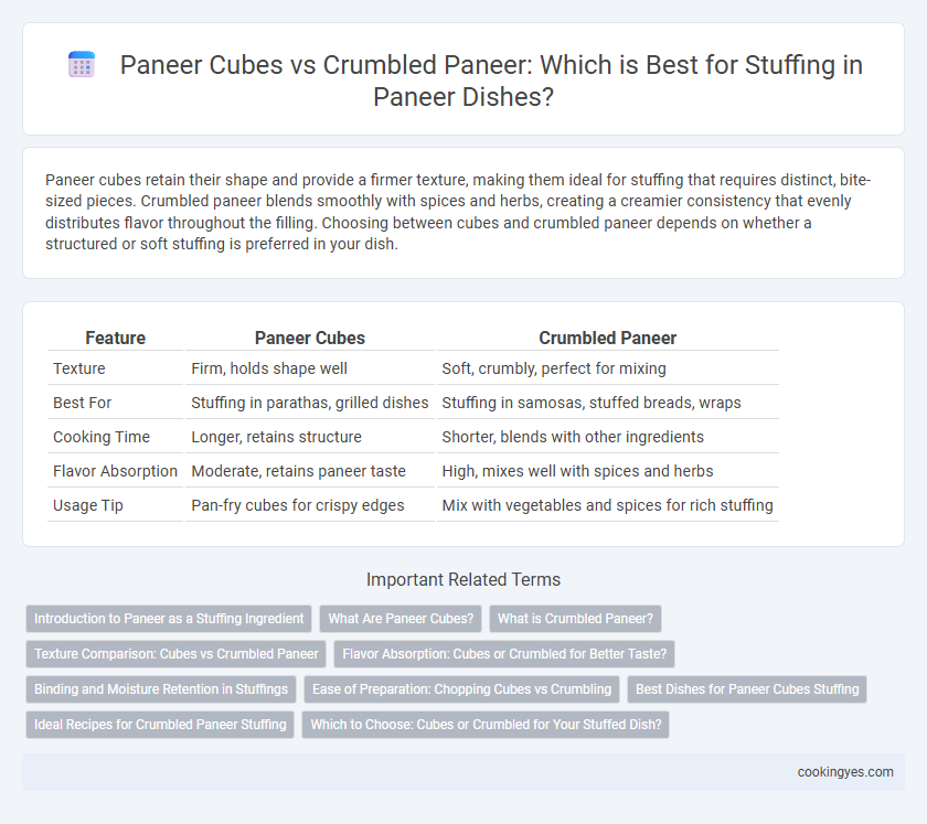 Paneer Cubes vs Crumbled Paneer: Which is Best for Stuffing in Paneer Dishes?